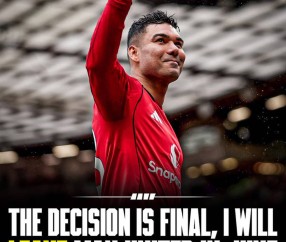 卡塞米罗离开曼联时间官宣！首份正式报价曝光，投奔小贝搭档梅西