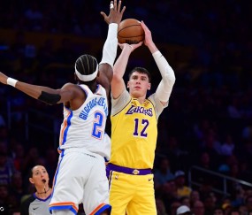 詹姆斯缺战亚历山大25+8 残阵湖人36分惨败雷霆